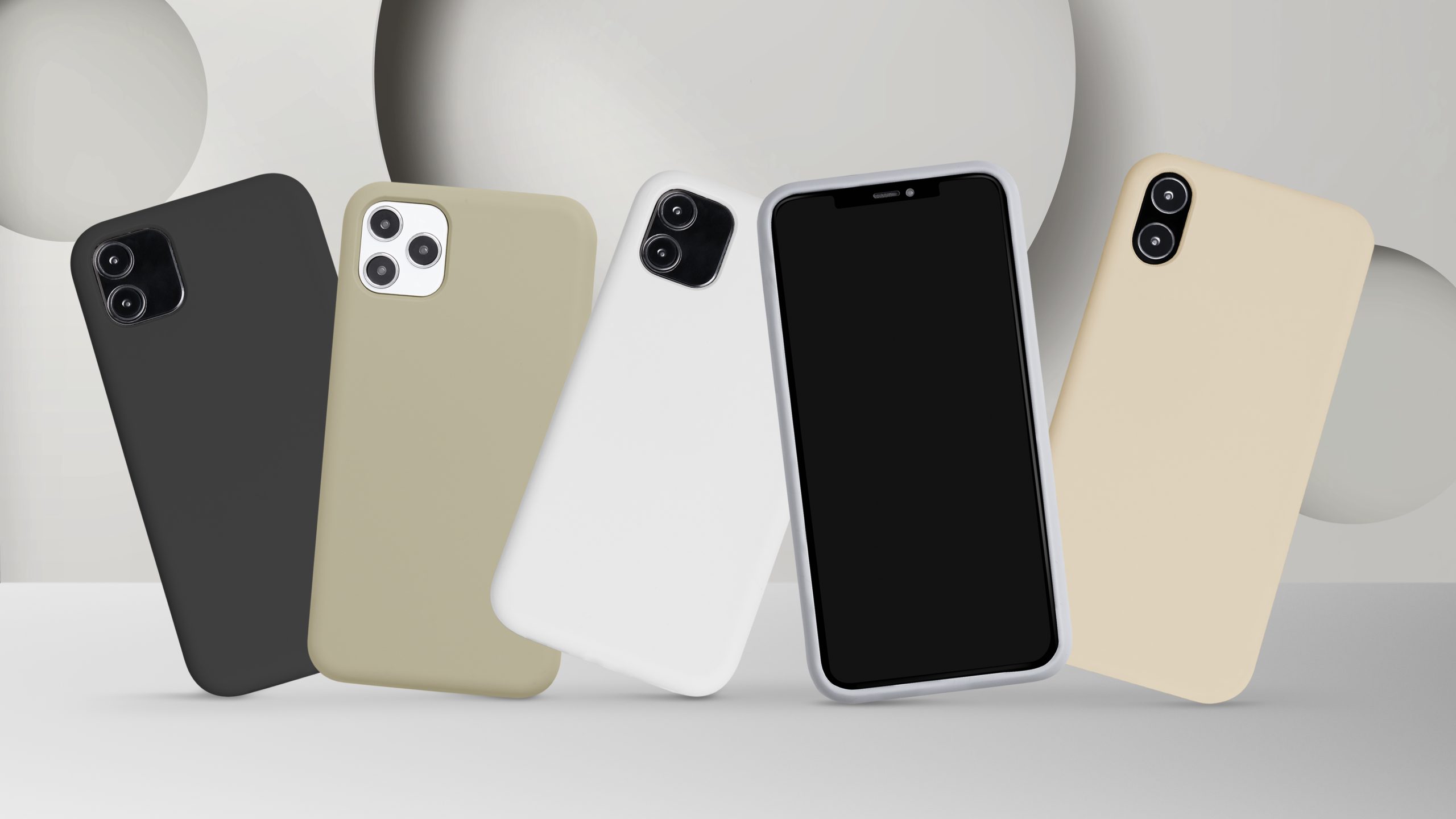 Mobile phone cases mockup product showcase